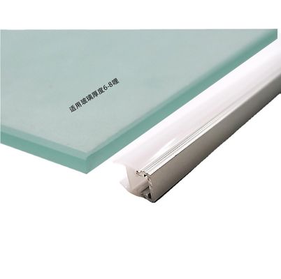 현대 표면 장착 단일 유리 선반 캐비닛 조명 따뜻한 흰색 LED 유리 선반 빛