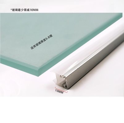 맑은 흰색 덤핑과 3500K 색온도를 가진 싱글 글래스 셸프 LED 디스플레이 라이트