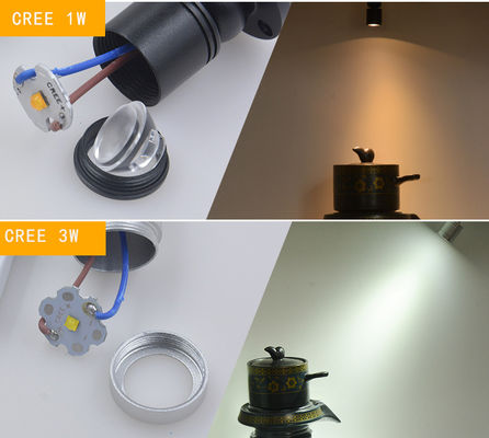 90lm/w 3W 조절 가능한 COB LED 캐비닛 스팟 라이트