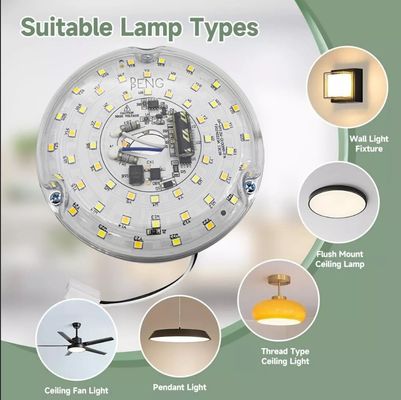120V 15W 드라이버 없는 다이아 100mm LED 라이트 LED 팬 라이트 ETL 인증과 함께 LED 천장 팬 LED 라이트 교체