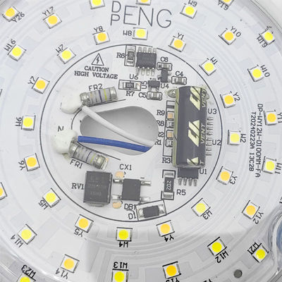 Dia100mm 원형 PCB 보드 12w 15w AC 110V 120V 230V 3.93' 세트 라이트 키트 천장 플러시 라이트 천장 팬 라이트 교체 패널 PCB 18W 3000K 6000K 1800LM 120V CRI90 디밍
