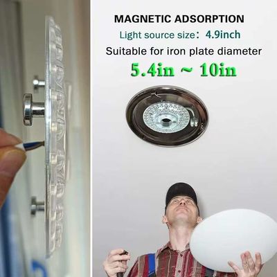 Dia125mm 원형 PCB 보드 4.9' LED 리트로피트 라이트 키트 22W 색상 3CCT 3000K/4500K/6000K CRI90 천장 팬 라이트 교체 패널 PCB 천장 라이트 LED 리트로피트 키트 120V 2200LM