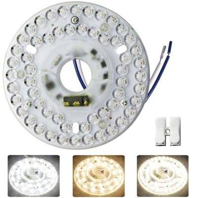 Dia125mm 원형 PCB 보드 4.9' LED 리트로피트 라이트 키트 22W 컬러 3000K/4500K/6000K CRI90 천장 팬 라이트 교체 패널 PCB, 천장 라이트 LED 리트로피트 키트,120V 2200LM,
