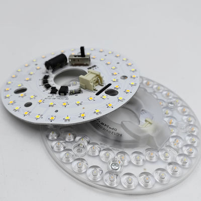 Dia125mm 4.9inch 24W LED 천장 팬 라이트 리트로피트 키트 천장 라이트 교체 키트 5CCT 3000K 3500K 4000K 5000K 6000K 조정 가능한 12W 18W 24W 스위치, 2800LM 120V ETL 2 4 와트