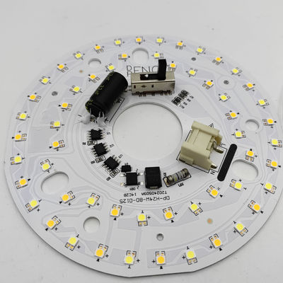 Dia125mm 4.9inch 24W LED 천장 팬 라이트 리트로피트 키트 천장 라이트 교체 키트 5CCT 3000K 3500K 4000K 5000K 6000K 조정 가능한 12W 18W 24W 스위치, 2800LM 120V ETL 2 4 와트