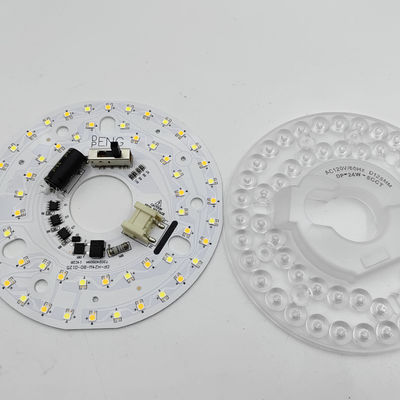 Dia125mm 4.9inch 24W LED 천장 팬 라이트 리트로피트 키트 천장 라이트 교체 키트 5CCT 3000K 3500K 4000K 5000K 6000K 조정 가능한 12W 18W 24W 스위치, 2800LM 120V ETL 2 4 와트