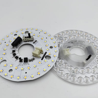 Dia125mm 4.9inch 24W LED 천장 팬 라이트 리트로피트 키트 천장 라이트 교체 키트 5CCT 3000K 3500K 4000K 5000K 6000K 조정 가능한 12W 18W 24W 스위치, 2800LM 120V ETL 2 4 와트