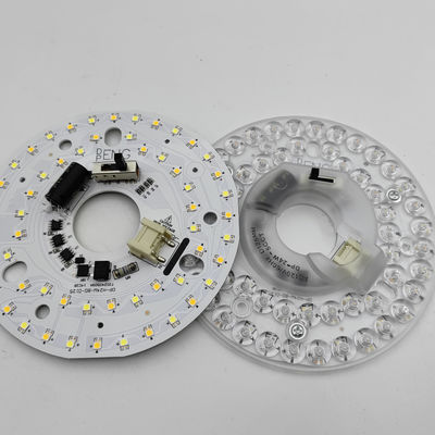 Dia125mm 4.9inch 24W LED 천장 팬 라이트 리트로피트 키트 천장 라이트 교체 키트 5CCT 3000K 3500K 4000K 5000K 6000K 조정 가능한 12W 18W 24W 스위치, 2800LM 120V ETL 2 4 와트