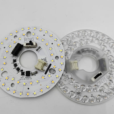 Dia125mm 4.9inch 24W LED 천장 팬 라이트 리트로피트 키트 천장 라이트 교체 키트 5CCT 3000K 3500K 4000K 5000K 6000K 조정 가능한 12W 18W 24W 스위치, 2800LM 120V ETL 2 4 와트