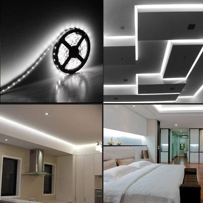 유연한 LED 스트립 라이트 600 유닛 LED 스트립 수질 12 볼트 LED 라이트 스트립 16.4ft/5m의 패키지 휴일 가정 파티 실내 외관 장식 수질 흰색 1 패키지