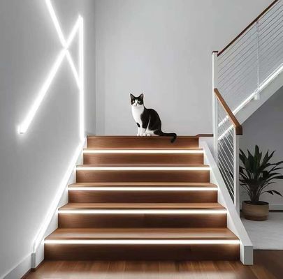 16.5FT / 5 미터 얼룩없는 실리콘 LED 채널 시스템 밀키 화이트 커버와 함께 유연 튜브 더 넓은 트랙 12mm 방수 LED 스트립 라이트 USC7 WW