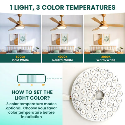 고 뤼멘 230V 15W 110MM 36V 3CCT 예비 부품 천장 팬 PCB 보드 드라이버 LED 모듈을 줄이고 색을 조정