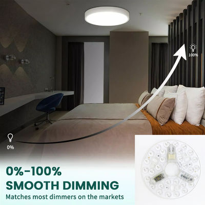 ERP Rosh LED 모듈 5CCT 12W/18W/24W DIP 스위치 천장 조명 팬과 마녀 전력 LED 모듈을 교체