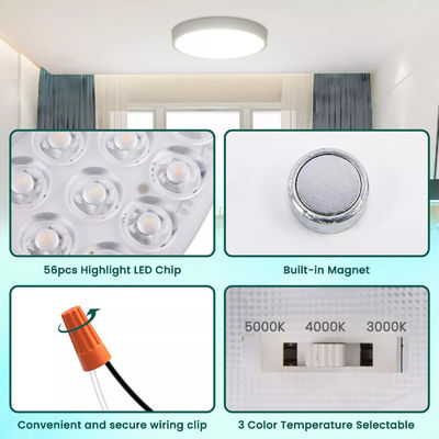 5CCT 18W / 24W DIP 스위치 마녀 전력으로 천장 조명 팬 LED 모듈 120V 천장 팬 패널 복원 키트 DOB 모듈