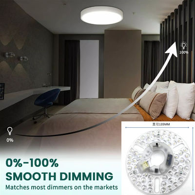 5CCT 18W / 24W DIP 스위치 마녀 전력으로 천장 조명 팬 LED 모듈 120V 천장 팬 패널 복원 키트 DOB 모듈