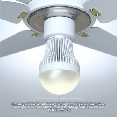 LED 천장 팬 라이트 INGAN 칩으로 교체, 1200 루멘, 3000K