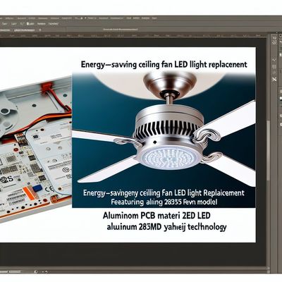 천장 팬 LED 조명 교체 - 알루미늄 PCB, 2835SMD LED, 3000K