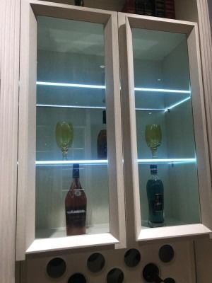 현대 따뜻한 3500K 900LM 슬라이버 / 블랙 알루미늄 싱글 글래스 셸 라이트 6-8MM 유리
