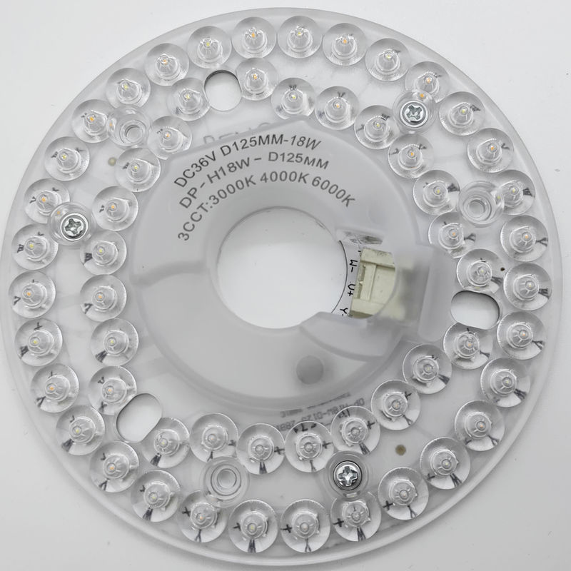 알루미늄 PCB 보드 팬 라이트 9 18 22 25 32 48 와트 LED DOB 모듈 천장 팬 라이트 교체
