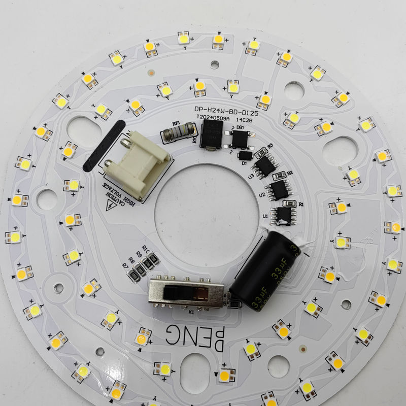 Dia125mm 4.9inch 24W LED 천장 팬 라이트 리트로피트 키트 천장 라이트 교체 키트 5CCT 3000K 3500K 4000K 5000K 6000K 조정 가능한 12W 18W 24W 스위치, 2800LM 120V ETL 2 4 와트