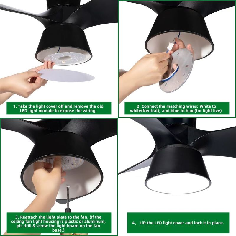 15W 100MM LED 조명 엔진 식사실 120V 천장 팬 패널 리모프트 키트와 DOB 모듈 LED 천장 팬 빛 교체