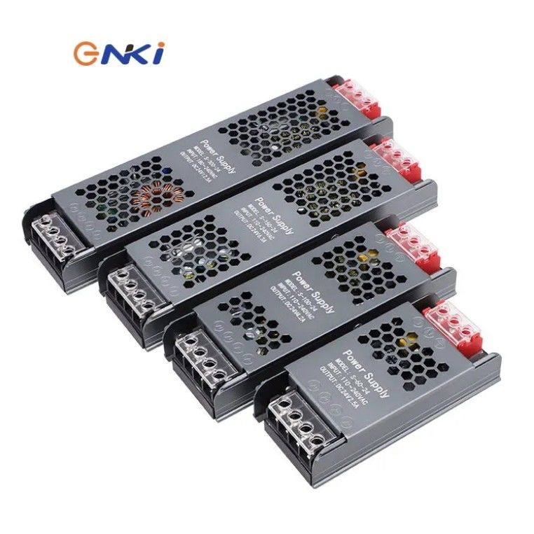 울트라 얇고 슬림 전원 공급 12V/24V 60W 100W 150W LED 드라이버 LED 스트립 라이트 틴 박스의 전원 공급