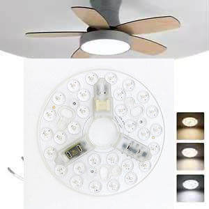 ERP Rosh LED 모듈 5CCT 12W/18W/24W DIP 스위치 천장 조명 팬과 마녀 전력 LED 모듈을 교체